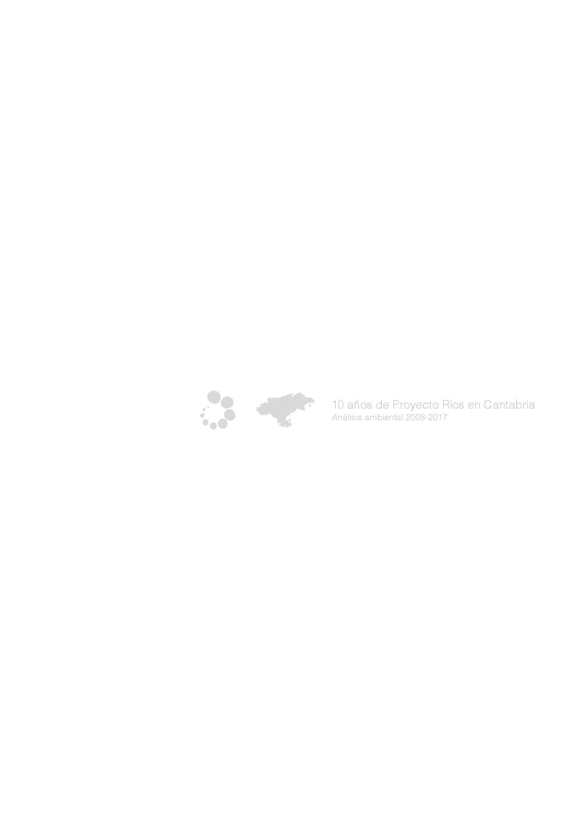 10 años de Proyecto Ríos en Cantabria: análisis ambiental 2008-2017