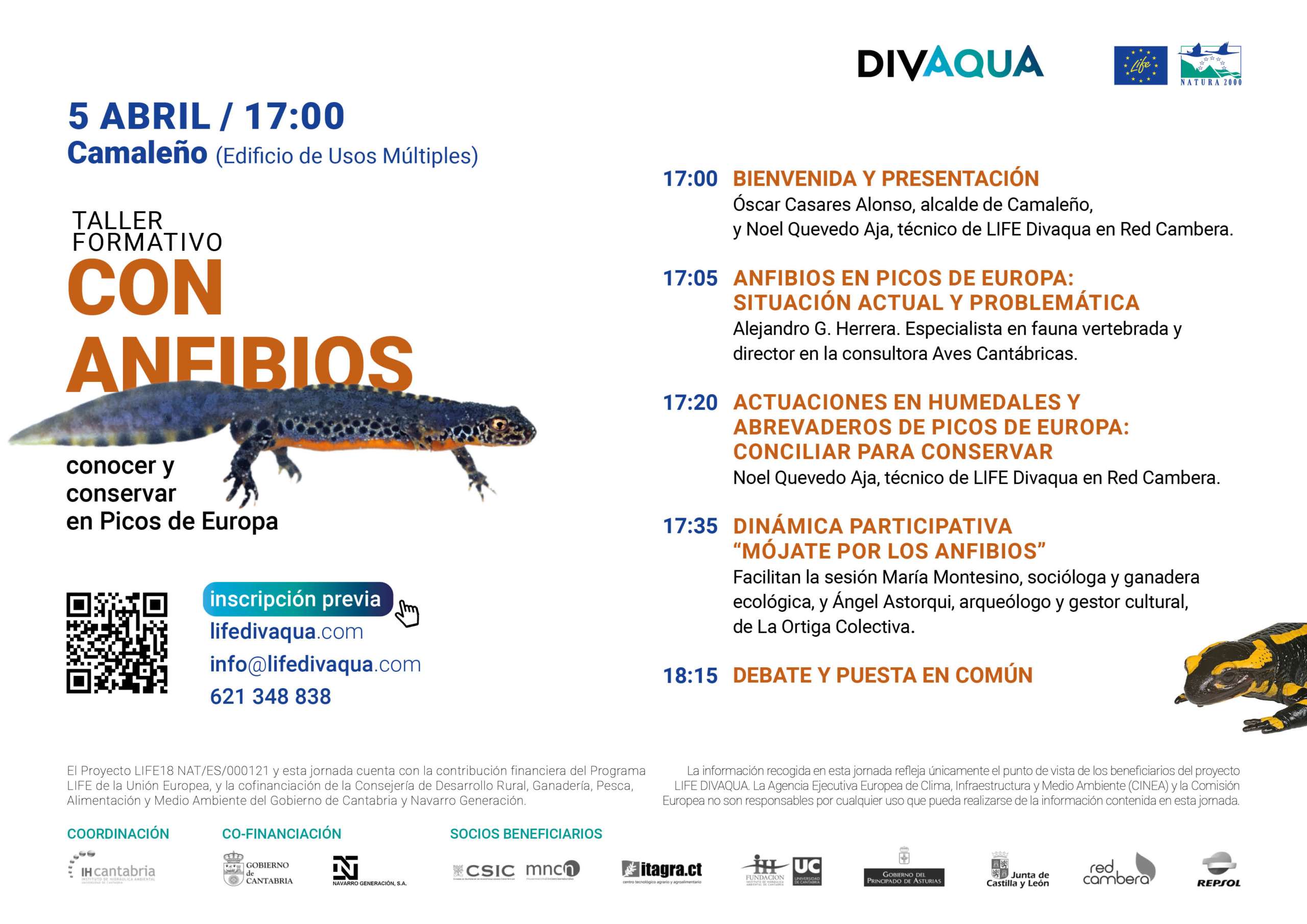 Taller CON ANFIBIOS: conocer y conservar en Picos de Europa