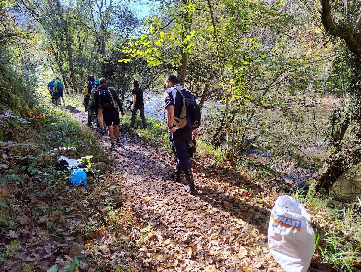 La mejora ambiental del Asón en Ramales continúa